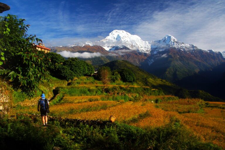 Wandern in der Annapurna Region, Nepal Trekking