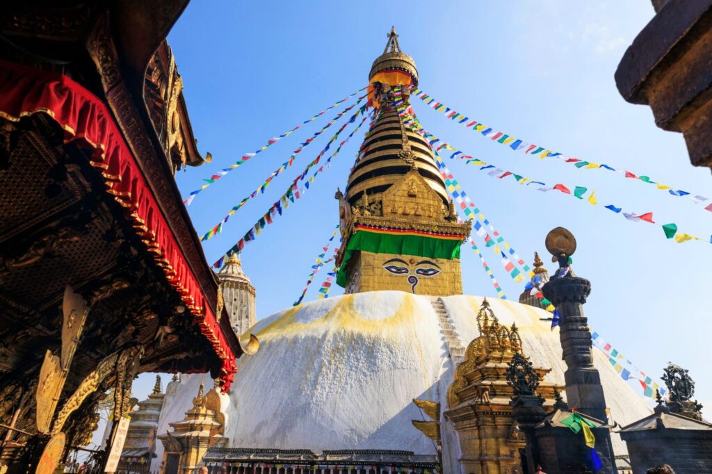 Swayambunath Stupa in Kathmandu, Nepal
