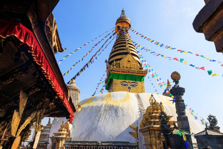 Swayambunath Stupa in Kathmandu, Nepal