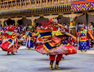 Maskentanz in Bhutan