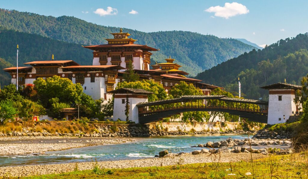 Das majästetische Punakha Dzong in Bhutan