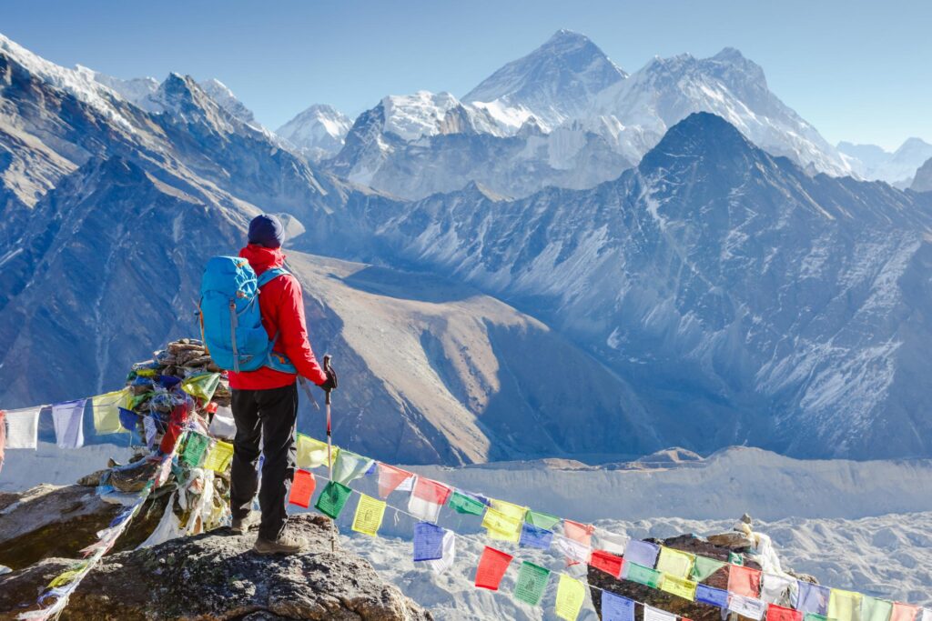 Gokyo Ri, Blick auf Mt. Everest - die hohe Pässe Trekking in Nepal