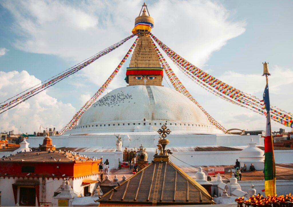 Swayambunath Stupa in Kathmandu, Nepal Trekking