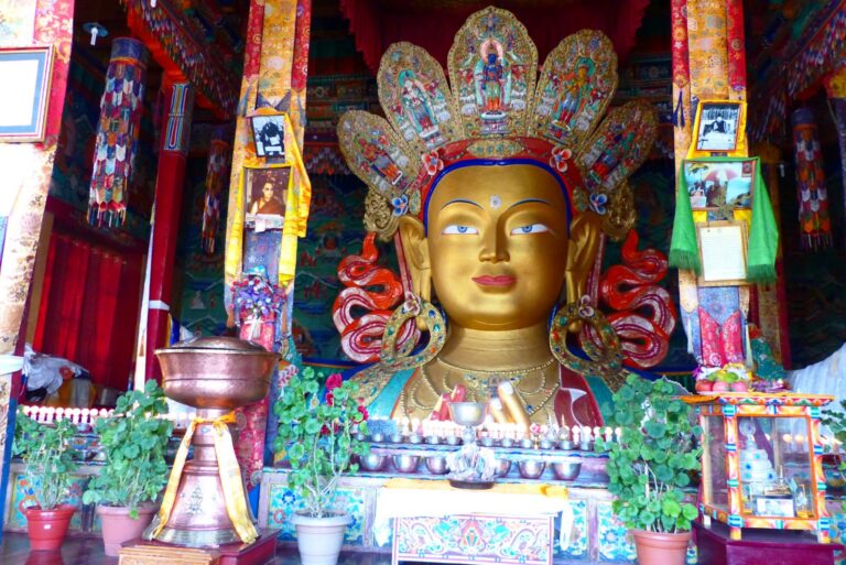 Buddha Statue in Thiksay Kloster in Ladakh