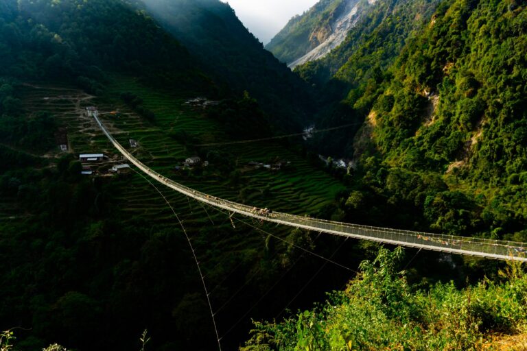 Hängebrücken in der Annapurna Region - Nepal Reisen