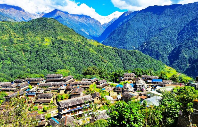 Ghandruk Dorf in der Annapurna Region Trekking