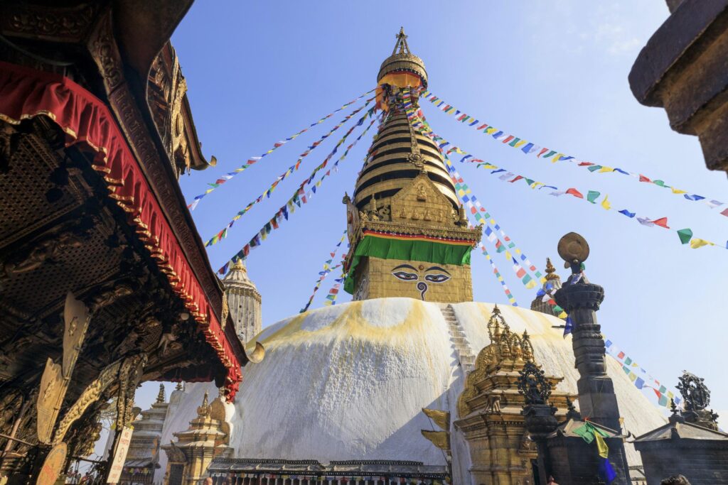 Nepal Kathmandu Sightseeing mit Swayambunath Stupa