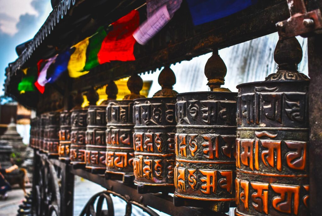 Gebetsmühlen in nepal