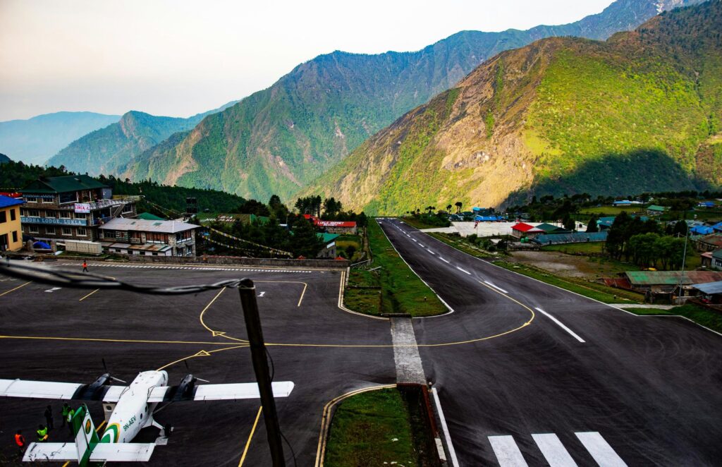 Lukla Flughafen in der Everest Base Camp