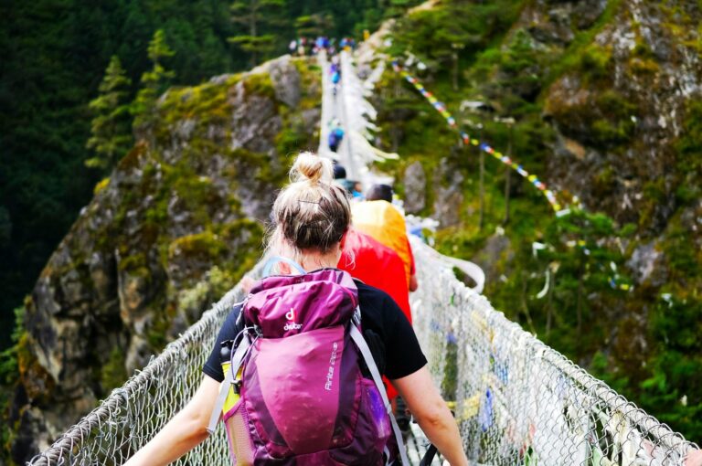 Hillary Brücke - Auf dem Weg zum Ama Dablam Base Camp