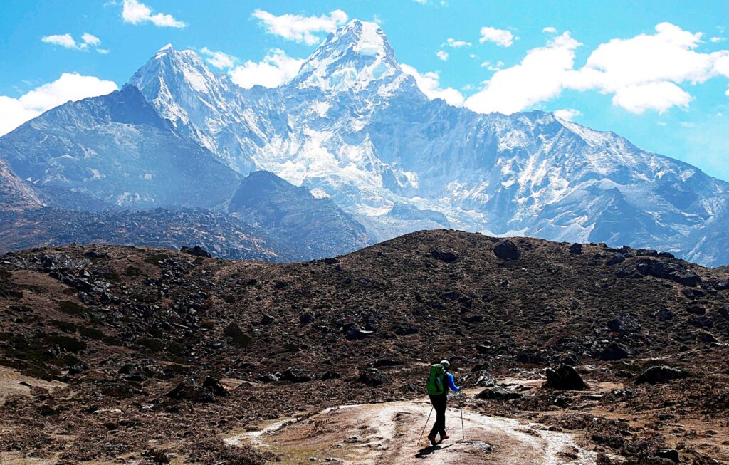 Auf dem Weg zum Ama Dablam Base Camp Trekking