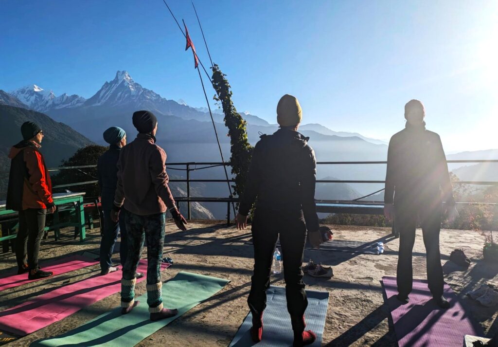 Yoga und Trekking in der Annapurna Region
