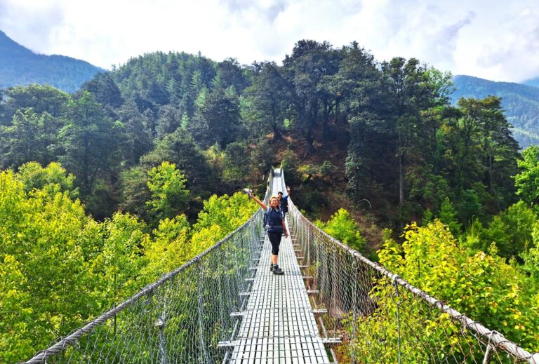 Hängebrücken in Bhutan - Bhutan Dagal Trekking Tour