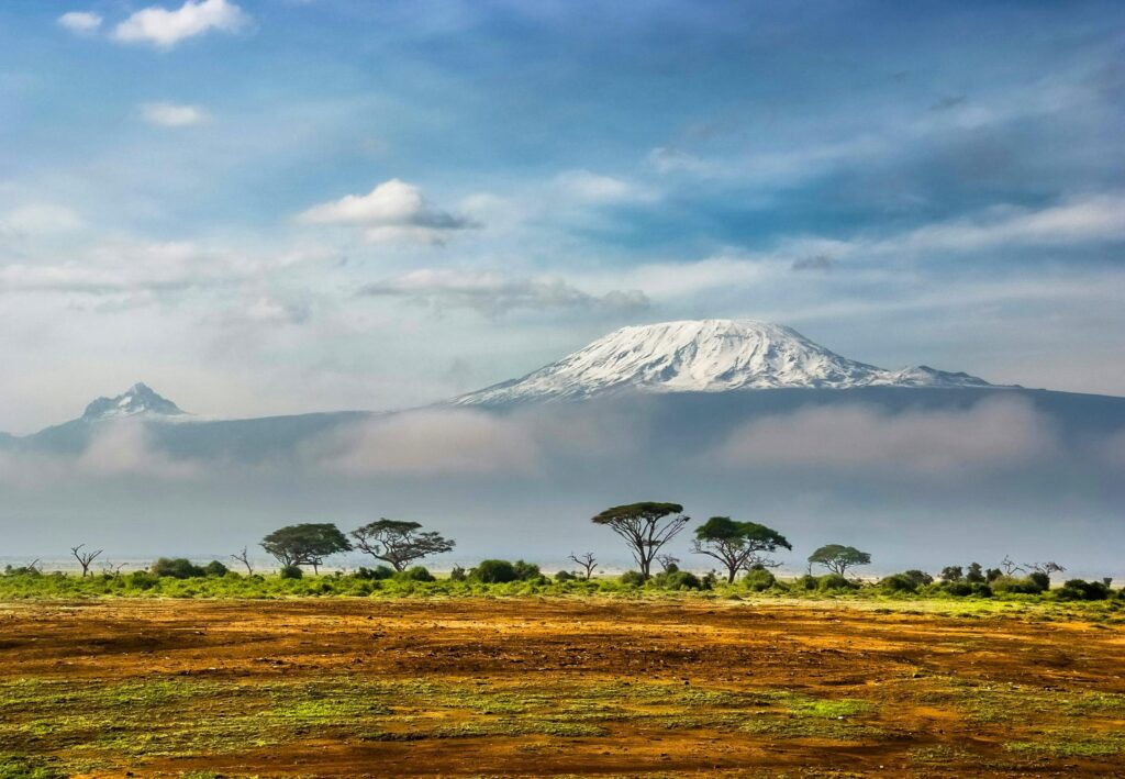 Blick auf den Mt. Kilimandscharo 5895m, Tsavo West