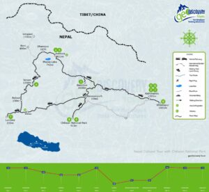 Routenplan Nepal zum Kennenlernen Reise