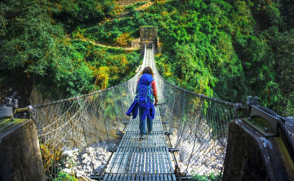 Hängerücken in Nepal, Trekking Annapurna