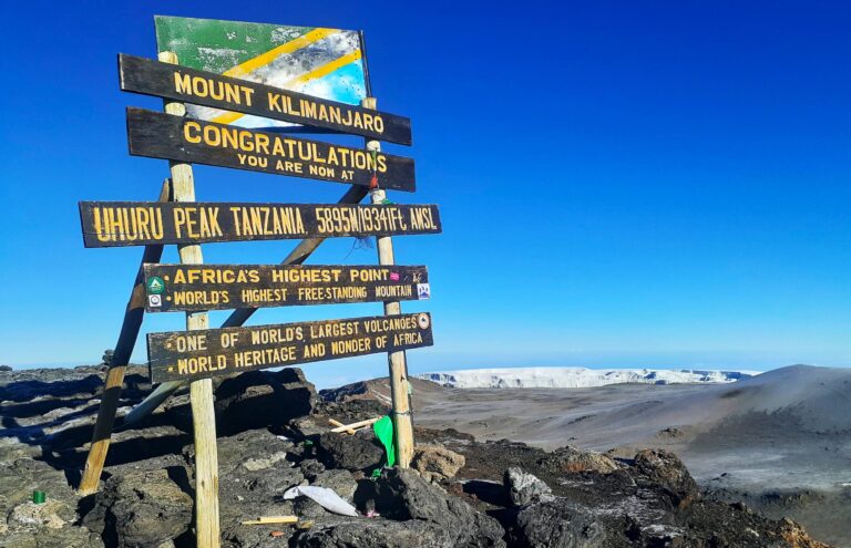 Uhuru Peak 5895 m von Kilimandscharo