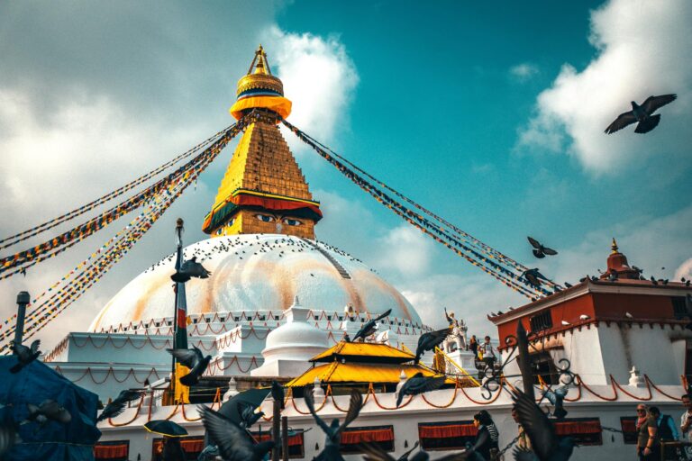 Boudhanath Stupa in Nepal, Kathmandu Tal, Nepal Luxureisen