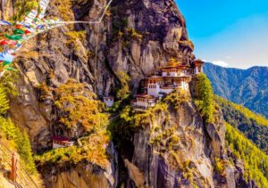 Tiger's Nest in Paro in Bhutan