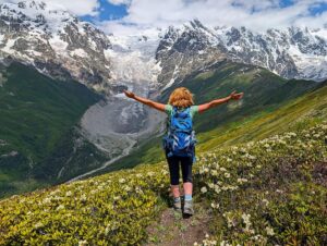 Adishi Gletscher Swanetien Trekking