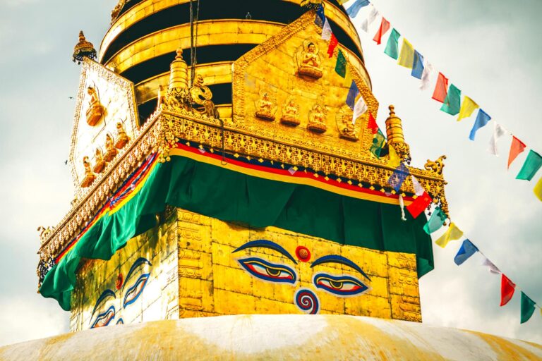 Willkommen in Nepal, Sightseeing am Swayambunath Stupa in Kathmandu