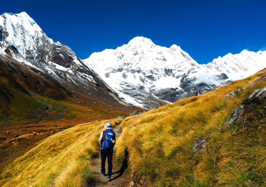 Auf dem Weg zum Annapurna Base Camp