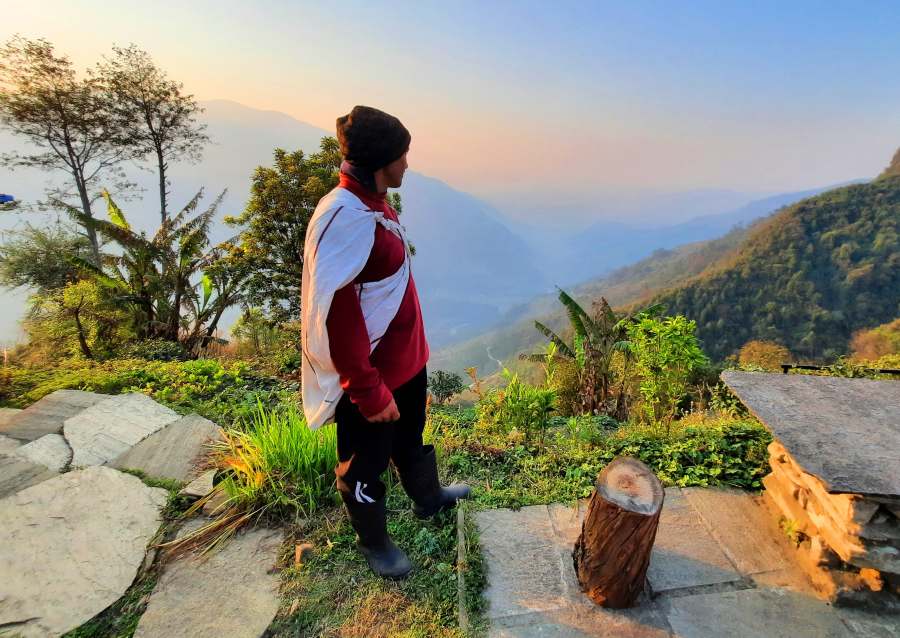 Bauer in der Annapurna Region
